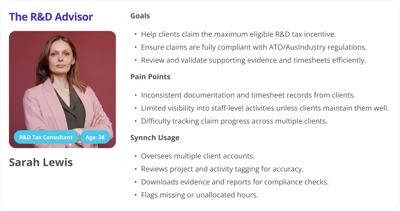 Consultant user persona